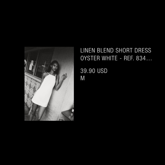 NWOT Zara Linen Mini Dress - Picture 7 of 7